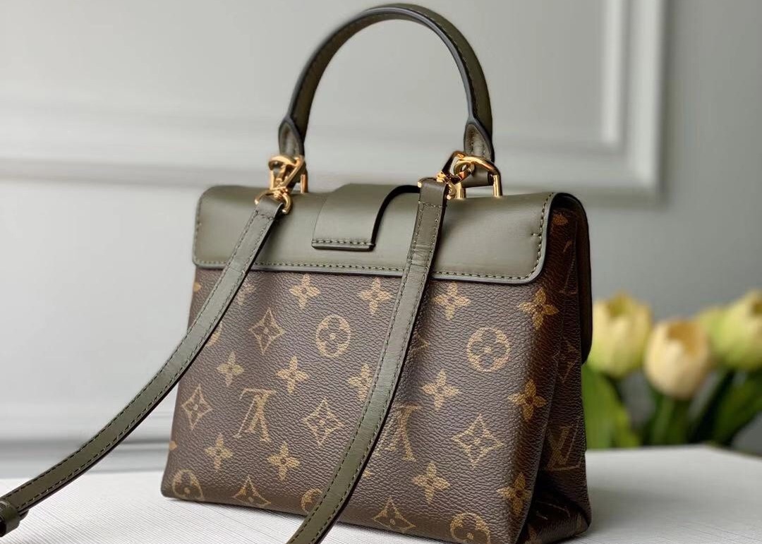 Women'S Black Handhold Luxury Bucket Bag With Lock Catch
