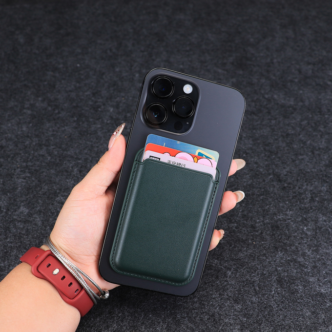 25 Color Magsafe Magnetic Wallet Card Holder Customizable For IPhone