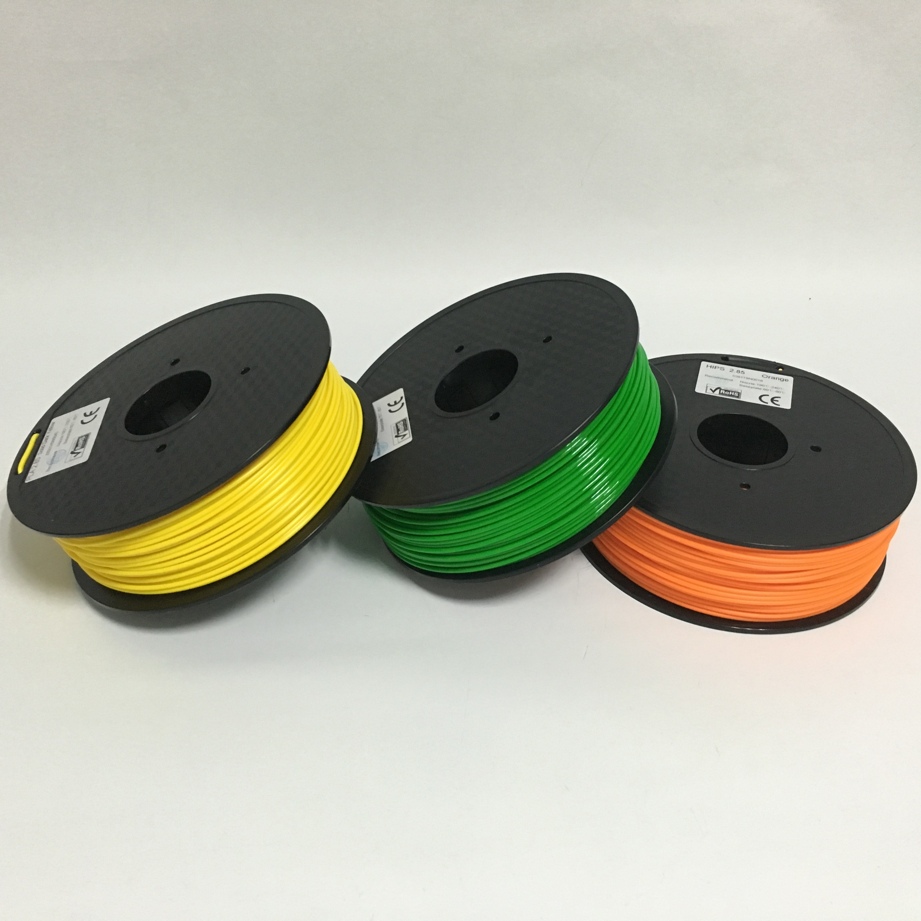 Black Carbon Fiber 3D Printer Filament , 3d Printing Filament 1.75mm 2.85mm