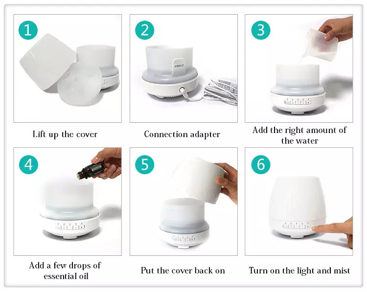 200ml Plastic Aroma Diffuser With Bluetooth Speaker
