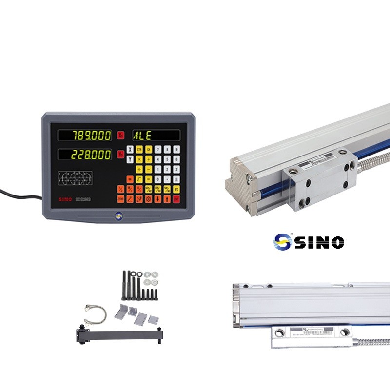 SINO 2-Axis Lathe Digital Readout System SDS2MS AC 100-240V Multifunctional With Linear Scale For Lathe And Milling Machines