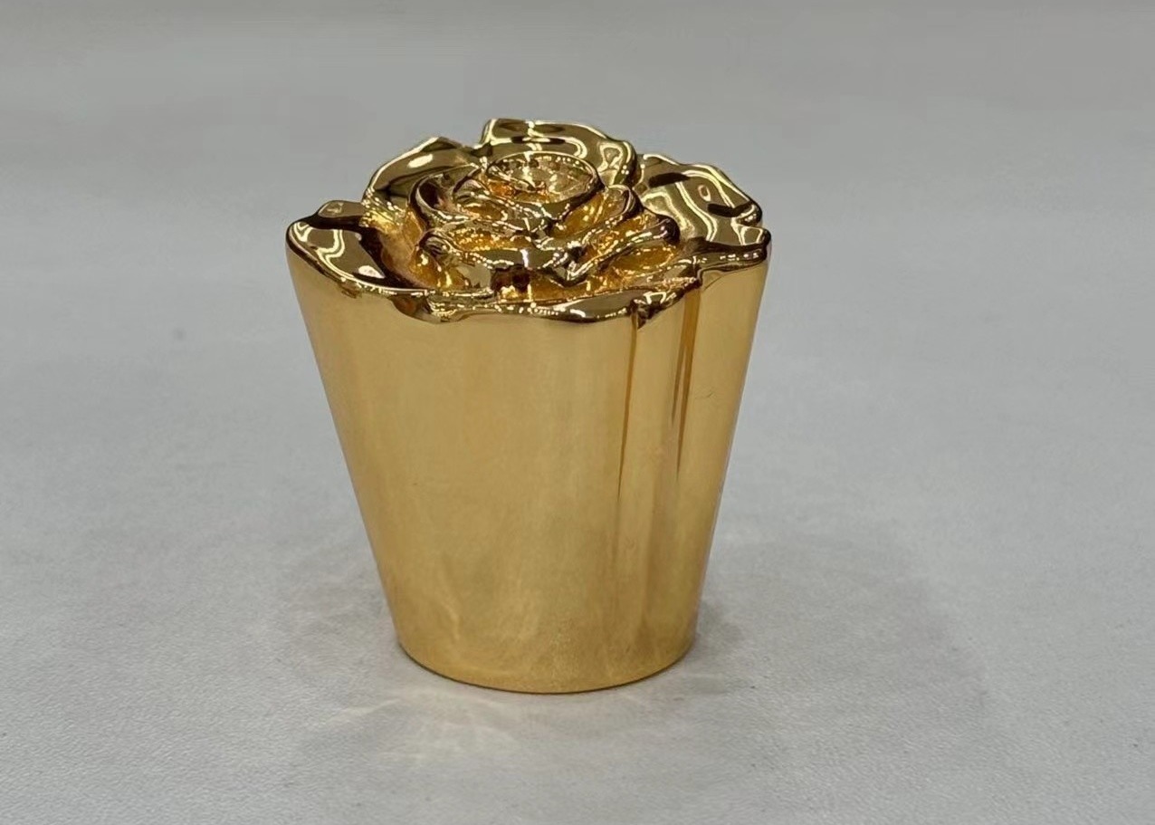 Flower-Shaped Zinc Alloy Perfume Bottle Caps For Eco-friendly Packaging