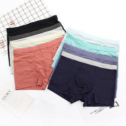 Solid Color Corset Skin Comfortable Boxer Brief Modal Underwear Men Pants