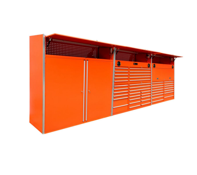 Black Car Repair Garage Workshop Steel Tool Chest Box Trolley Cabinet with Wheels
