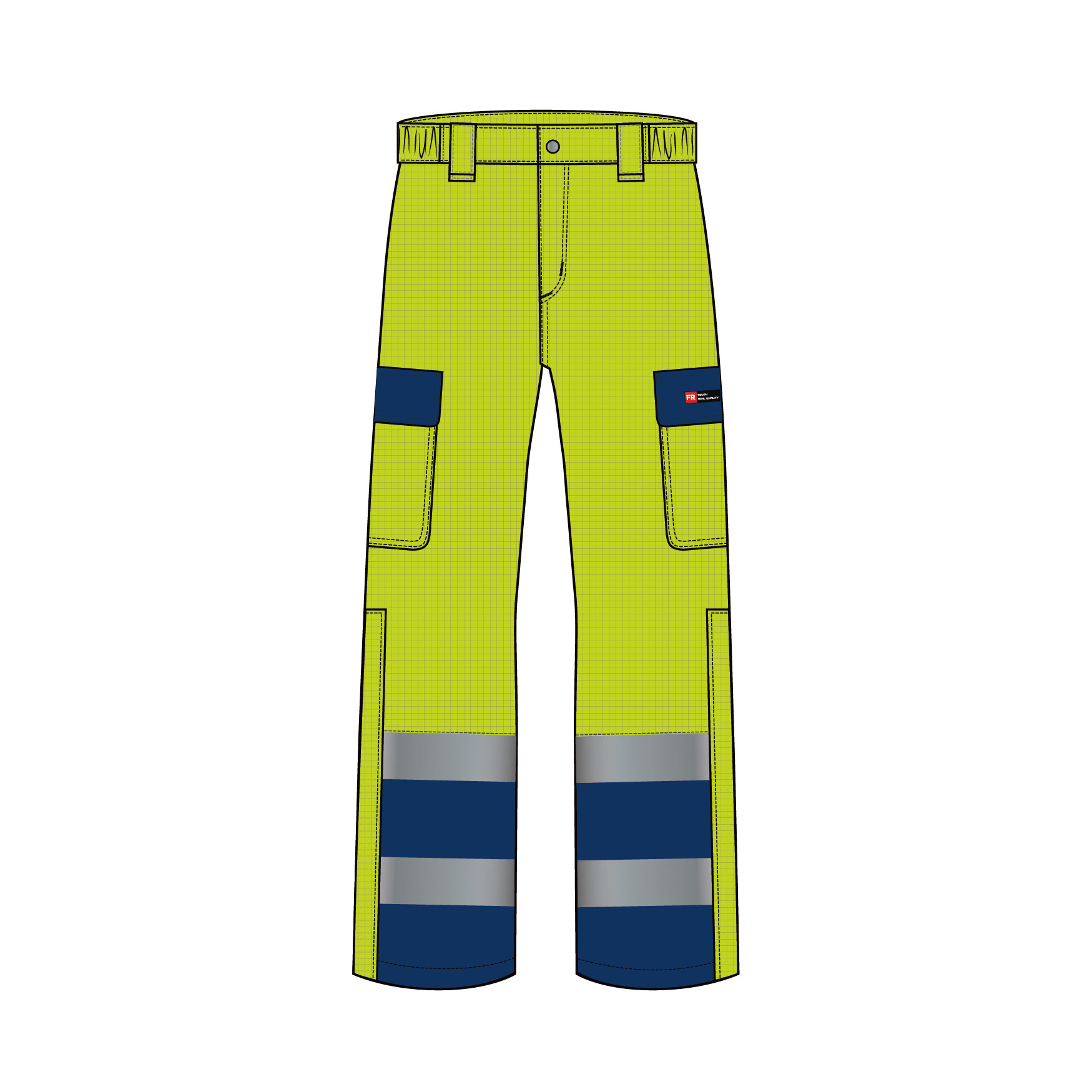 Arc Protection Rain Proof Workwear FR Hivis Rain Pants