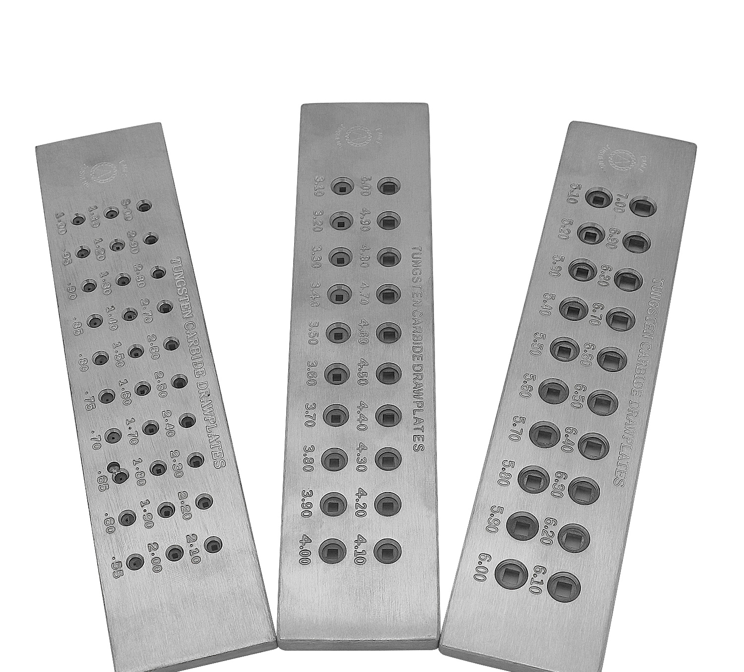 Square Shape Tungsten Carbide Wire Drawplate Steel Alloy 210*50*10mm