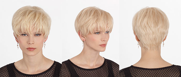 100% Kanekalon Light Blonde Synthetic Hair Wigs Short Layers Fiber Wigs