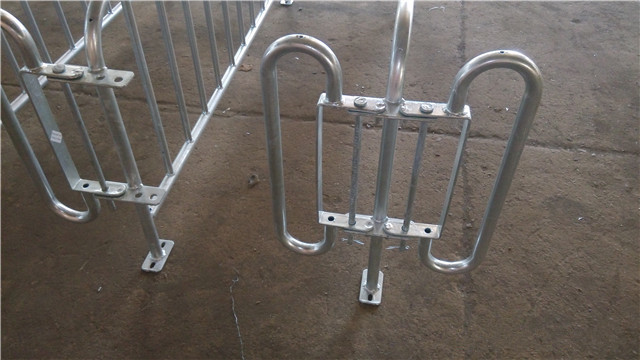 Customized Design Pig Gestation Crates With Cast Iron Feeders Or Ss Sow Feeders
