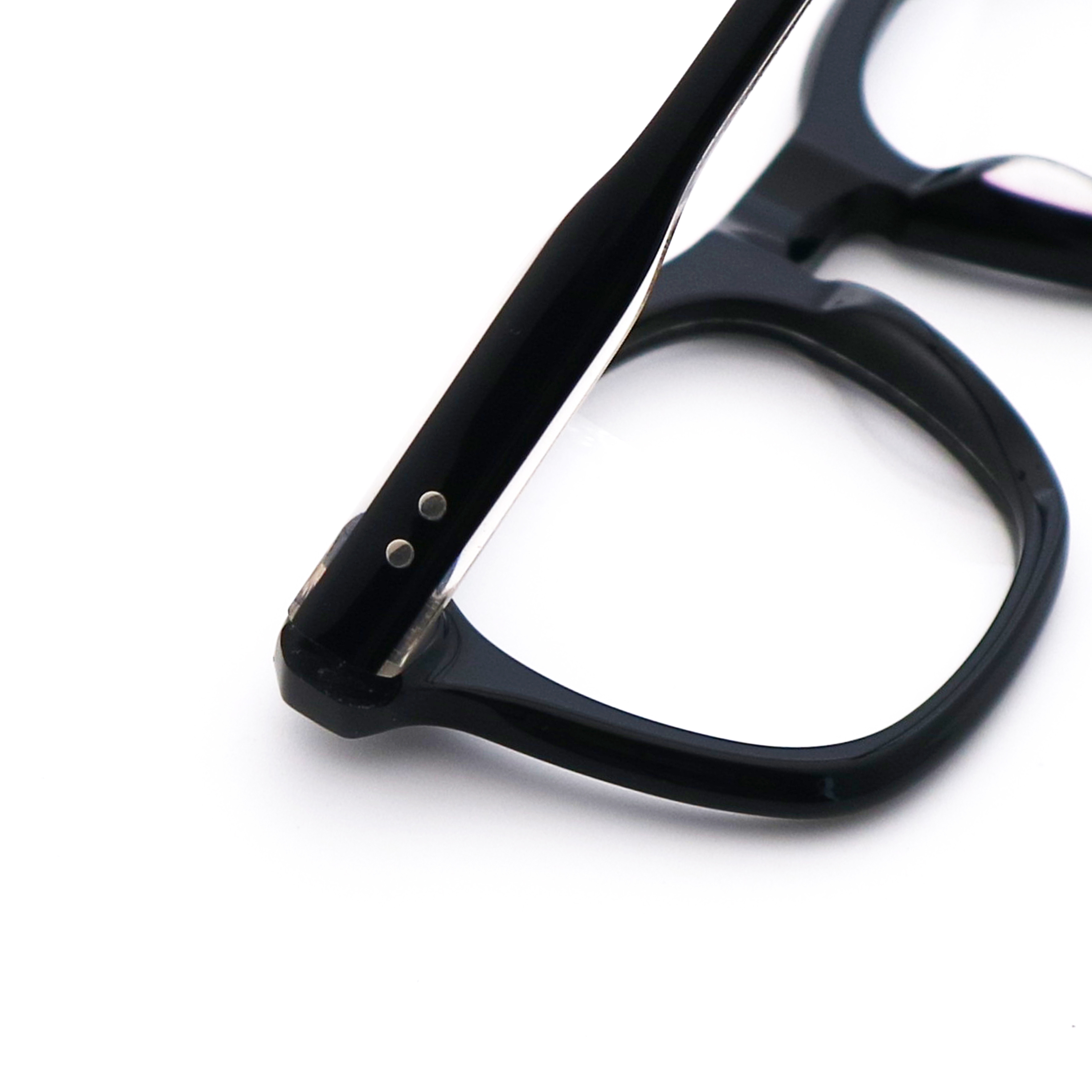 Square Acetate Rectangular Glasses Classic Retro Artisanal Personality Thick