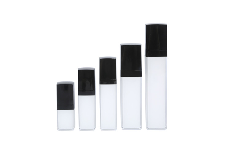 Square Acrylic Cosmetic Packaging Set 15-30-50-100-120ml Lotion Essence Bottle 15-30-50g Cream Jar