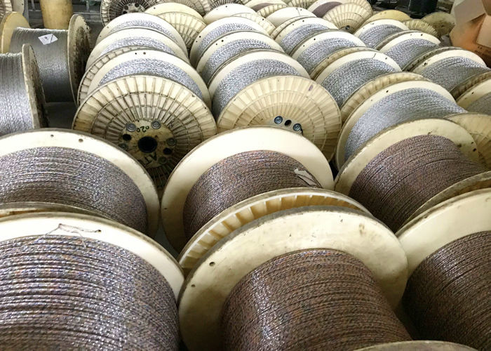 SF/UTP Bulk CAT5E Cable AL Foil AL Braiding Double Shielded PVC HDPE Insulation