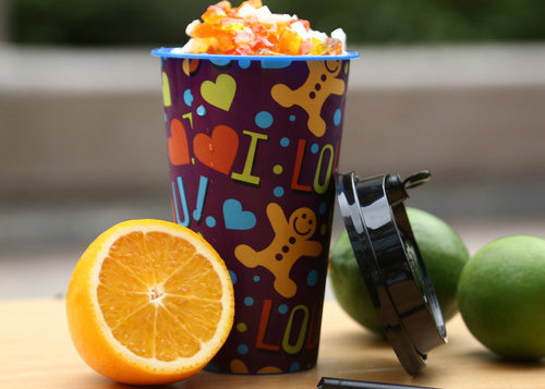 500ml 3D Lenticular Cup UV Printing Food Grade And Recyclable In Mold Labeling