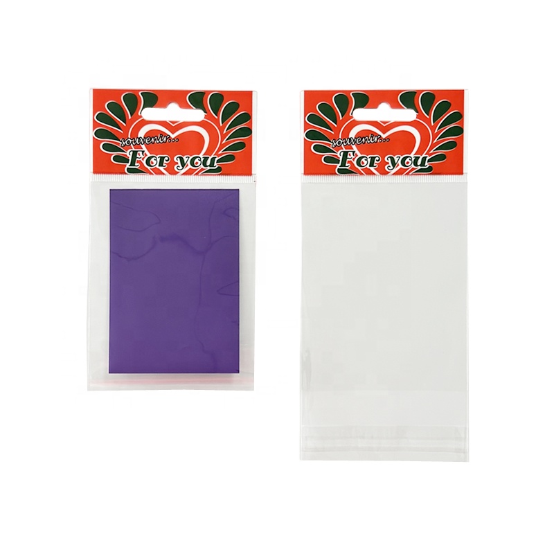 Custom Clothing Opp Header Bag With Clear Hang Hole And Personalized Printing