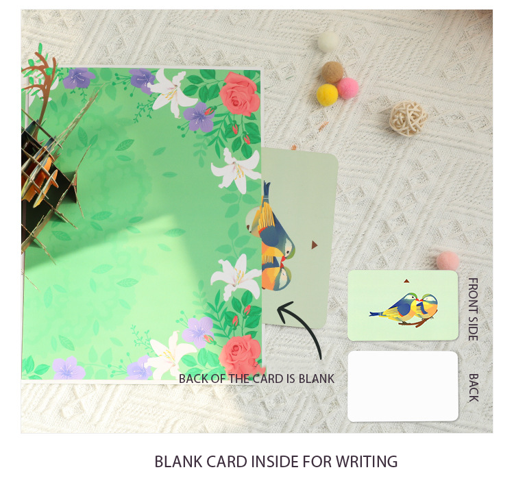 Happy Birthday Gift 3d Pop Up Greeting Card OEM / ODM