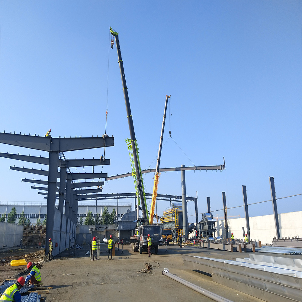 Prefabricated Steel Frame Factory Warhouse Steel Construction Fabrication