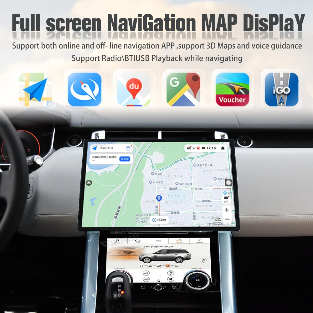 Auto Stereo Car Radio For Range Rover Sport L494 2013-2017 Carplay Android Multimedia Player GPS Navigation Head Unit