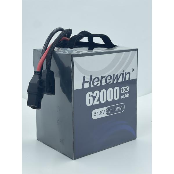 10C 62000mah Drone Lithium Battery 51.8V 14S Lithium Polymer Battery