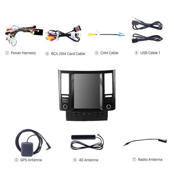 10.4 Inch HD IPS Screen Car Video Player For Infiniti FX35 2008-2011