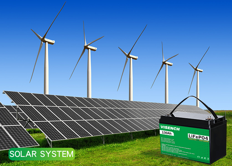 Visench Prismatic 12V 12.8V 40Ah Deep Cycles Rechargeable Solar Energy Storage System Custom LiFePO4 Battery Pack