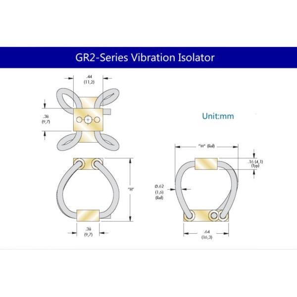 Helicopter / Drone Wire Rope Vibration Isolator Shock Control Stainless Steel Material