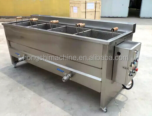 Electricity gas heating meat potato chips oil fryer machine,snack food oil frying machine
