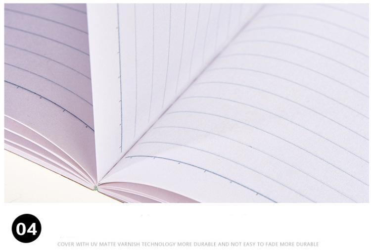 Student Diary A5/B5 Thread Sewing Brown Kraft Paper Notebook with 40/60/80 Inner Pages