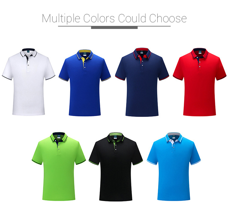 Anti Wrinkle Polo Golf T Shirt Plain Polo T Shirts Compressed Uni Sex Daily Wearing
