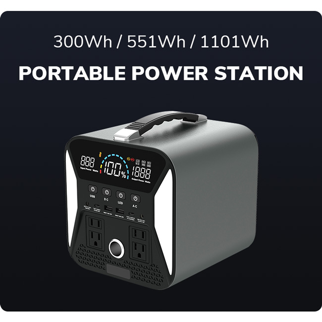 1000W LiFePO4 Battery Portable Power Station Outdoor Camping Fishing Power Bank