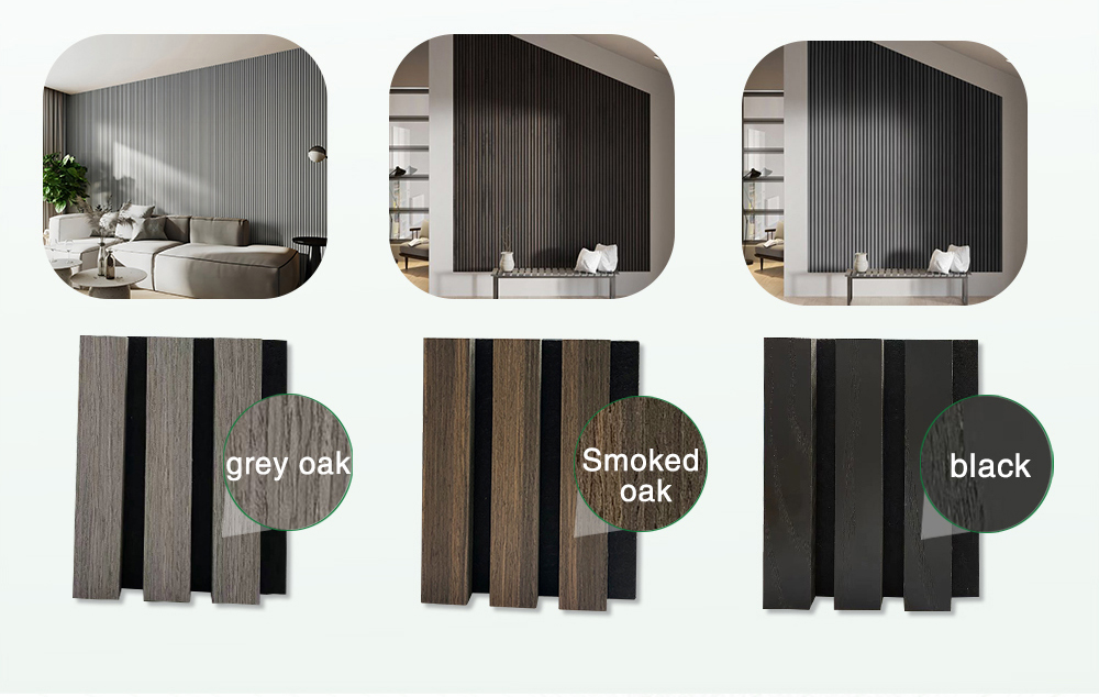 Polyester Thickness 9mm/12mm Akupanel Wood Acoustic Slat Wall Panel for Apartments