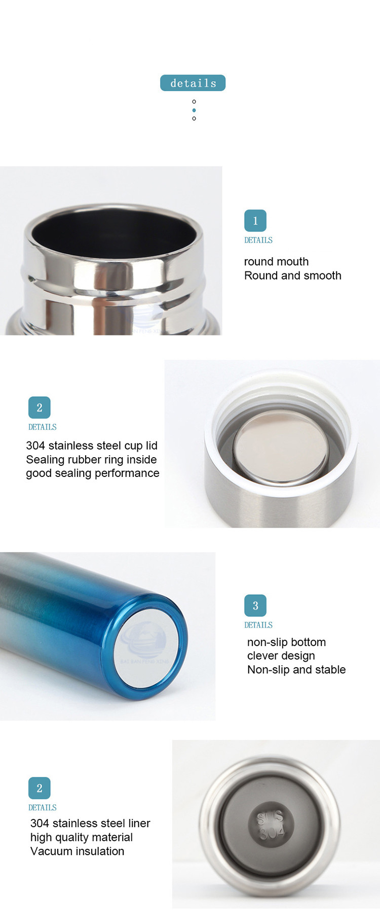 200ml OEM Office And Travel Stainless Steel Thermos Mug BPA Free