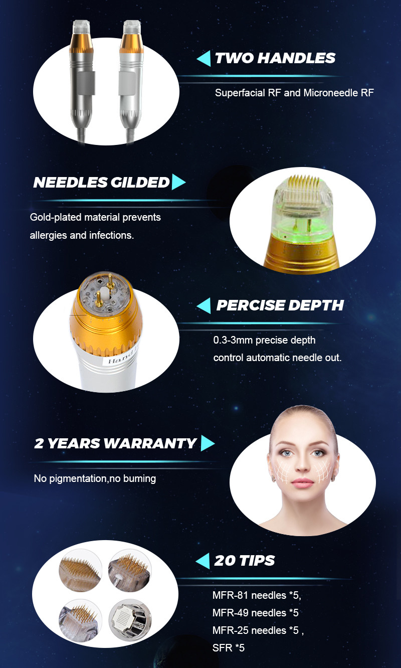 Microneedle RF Stretch Marks Removal Machine Fractional Skin Rejuvenation