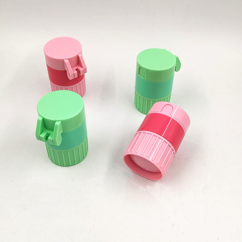 Easy Open Hospital Pill Dispenser Box Tablet Cutter Crusher Box Grind Individual Medication