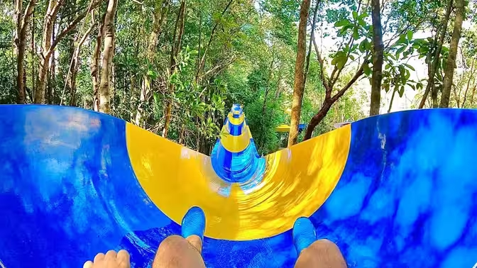 High Speed Tall Water Slide 30m Height Vertical Drop Water Slide For Parks Resorts