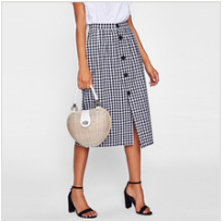 Women Clothing 2017 Midi Pleated Sparkle Skirt