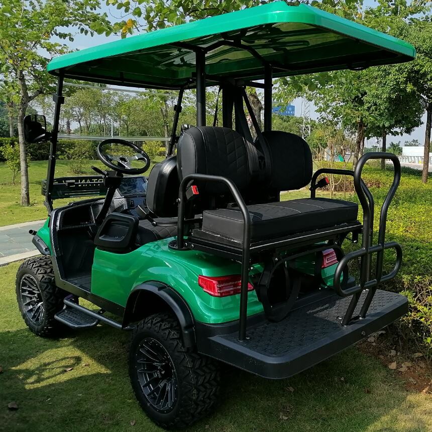ODM 4 Wheel Electric Golf Cart 10 Inch TFT IP66 CARplay Display 4 Seater