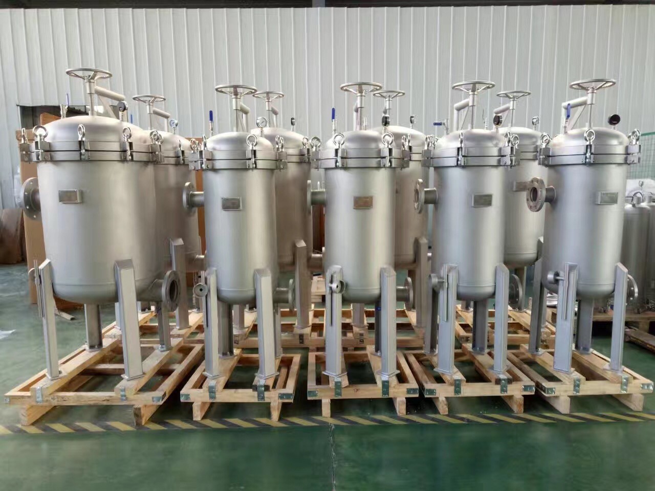 ISO Solvents Alkalis 70T/H SS316 Bag Filter Housing