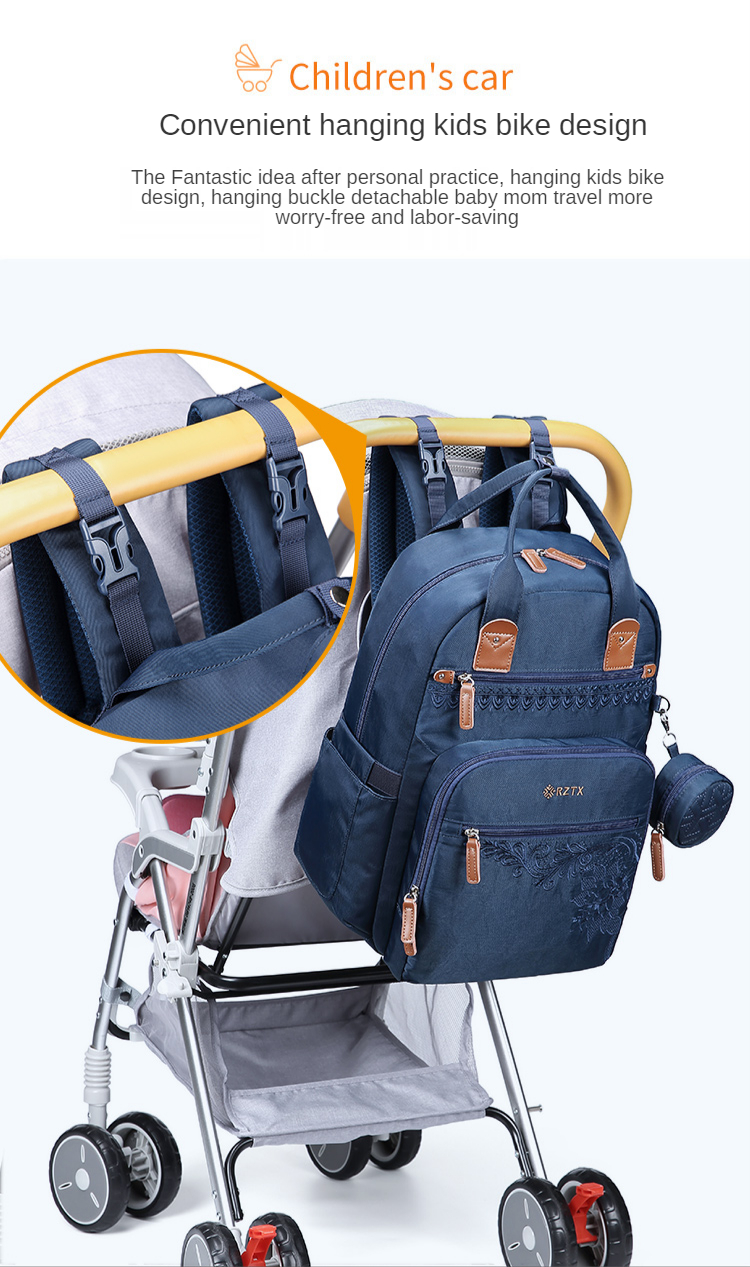 Fashion Backpack Multifunctional Foldable Mother Bag Large Capacity Mother Bag Bed