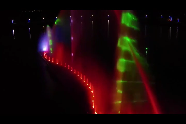 LED Light Musical Multimedia Control Lake Water Fountain