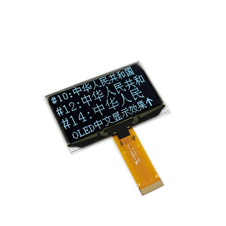 2.4 Inch PMOLED Display Module, 128*64 Resolution, 24 PINS Parallel /I2C 4-Wire SPI Interface