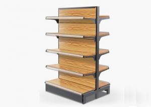 Buy cheap Customized Size MDF Supermarket Display Racks , Grocery Store Display Shelves product