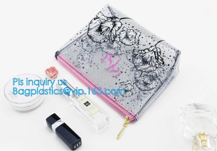 pvc pouch clear vinyl pvc k bag, PVC zipper slider travel cosmetic bag, commodity package bag, matte frosted PVC s