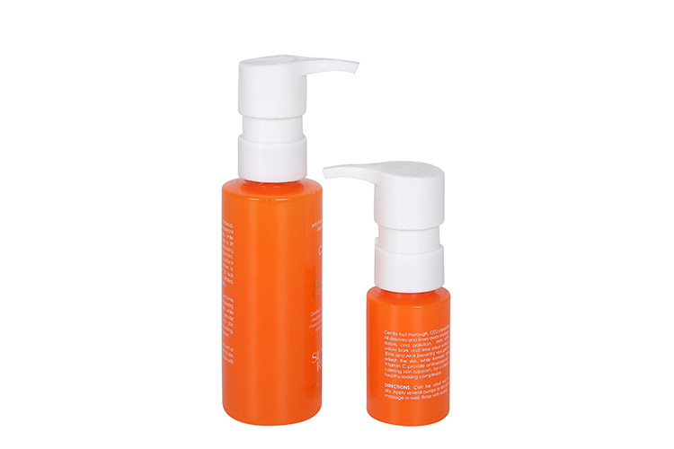Orange Color 30ml 100ml 150ml Luxury Cosmetic Containers