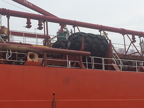 D1350×L3000 80kPa Marine Inflatable Fender 50kPa Ship Pneumatic Fender