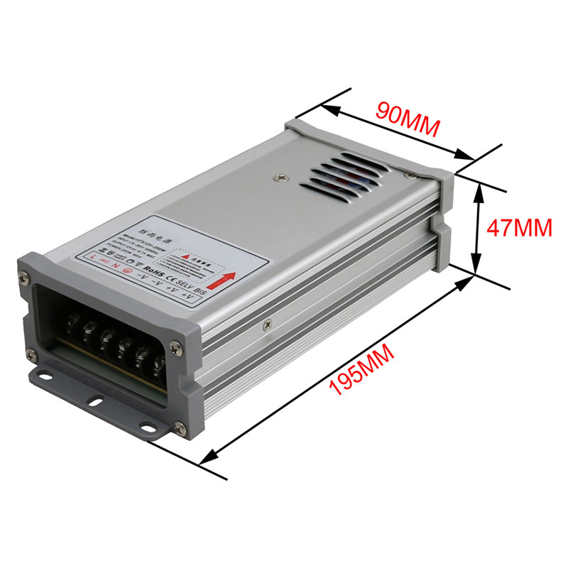 12v 200w rainproof power supply LED transformer Adapter for LED Light