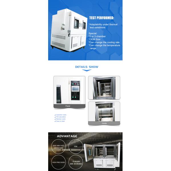 Three-Box Type Thermal Shock Test Chamber Price For Automation Components