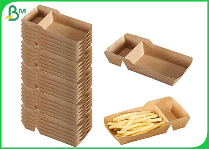  Food Grade PE Coated 300g  Kraft Paper For Disposable French Fries Box