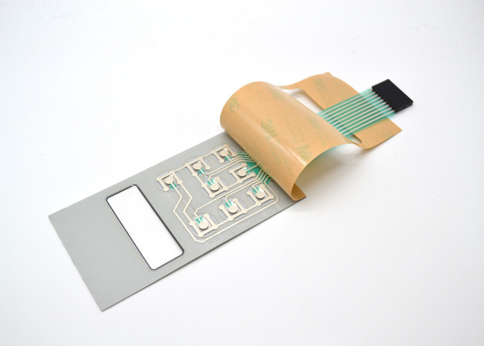 Embossed Tactile Waterproof Membrane Switch With Protection Film On Overlay