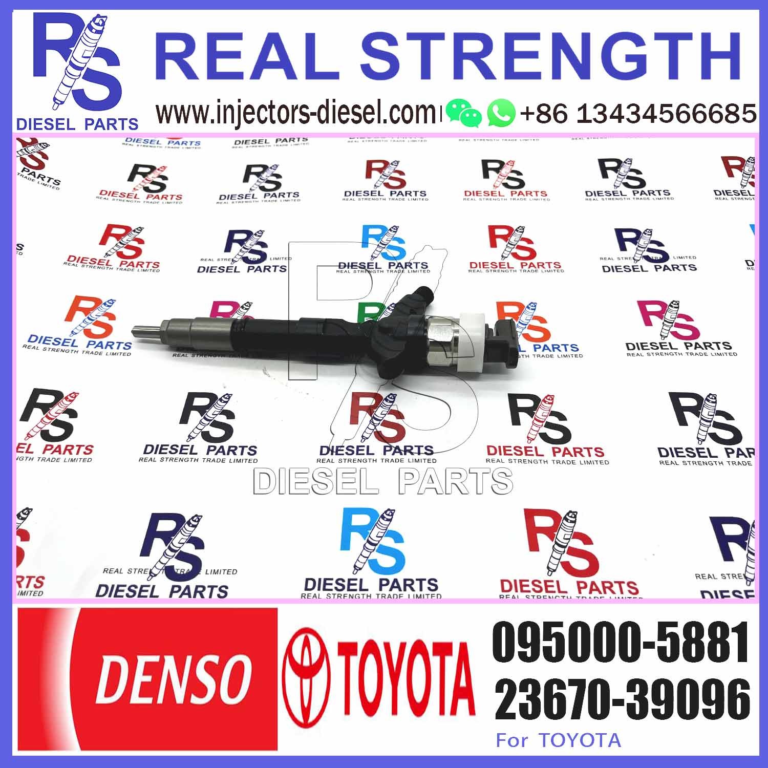 Diesel engine 23670-30050 23670-39096 fuel injector 095000-5881