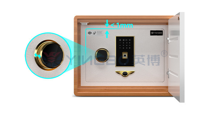 Dual Alarm Simple Design Smart Box Safe Bedside Table Thickened Bolts