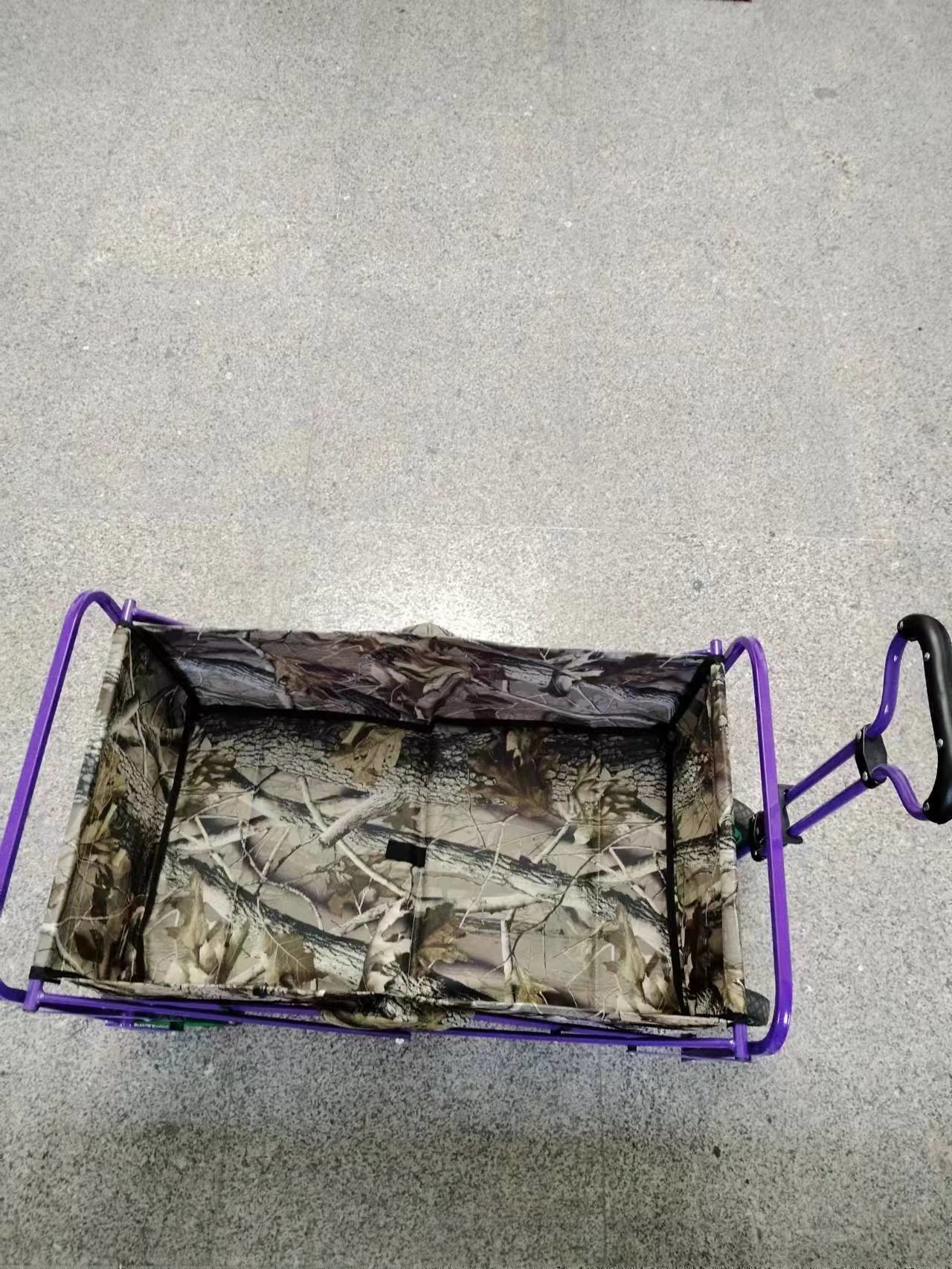 All Steel Frame Outdoor Camping Grocery Picnic Foldable Trailer